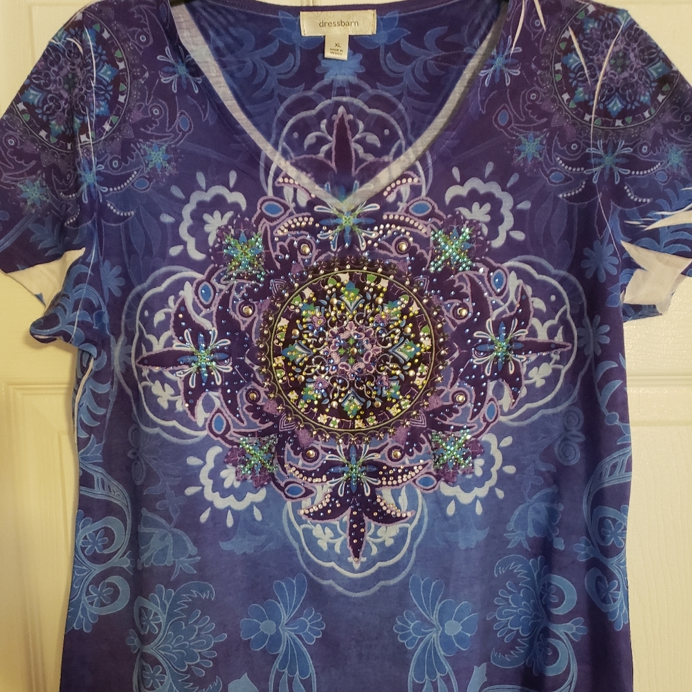 Purple dress barn shirt xl